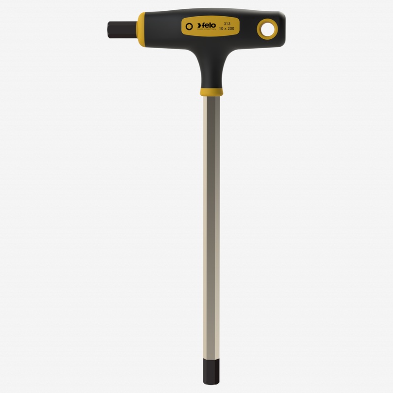 Felo Dual Metric Hex T-Handle, 10.0 mm x 200 mm
