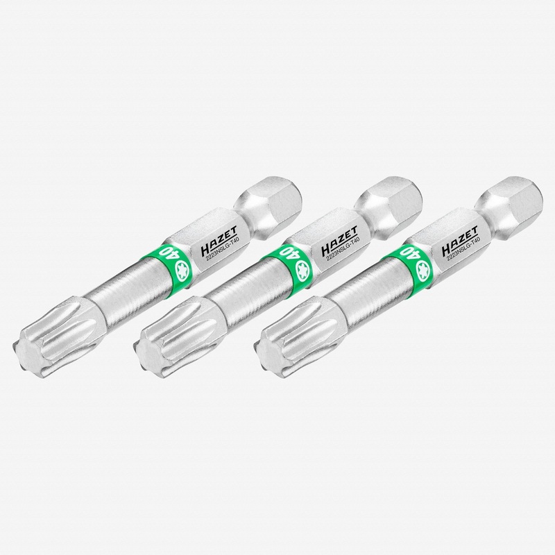 Hazet 2223NSLG-T40/3 Torx T40 x 50 mm Torsion Bit, 3 Pieces
