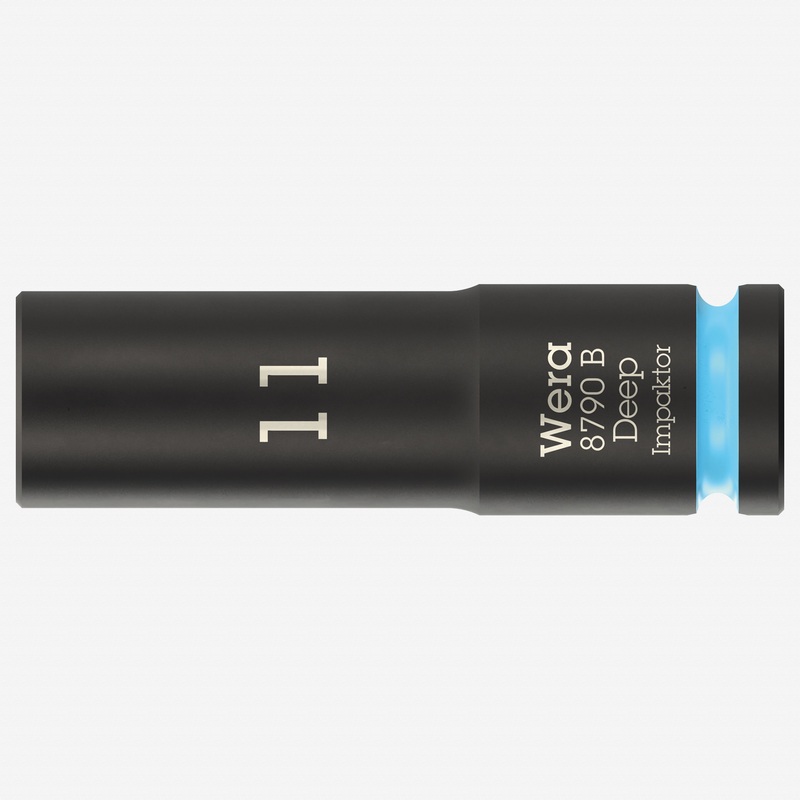 Wera 005552 Metric Impaktor Deep Socket, 3/8" Drive, 6-Point, 11 mm