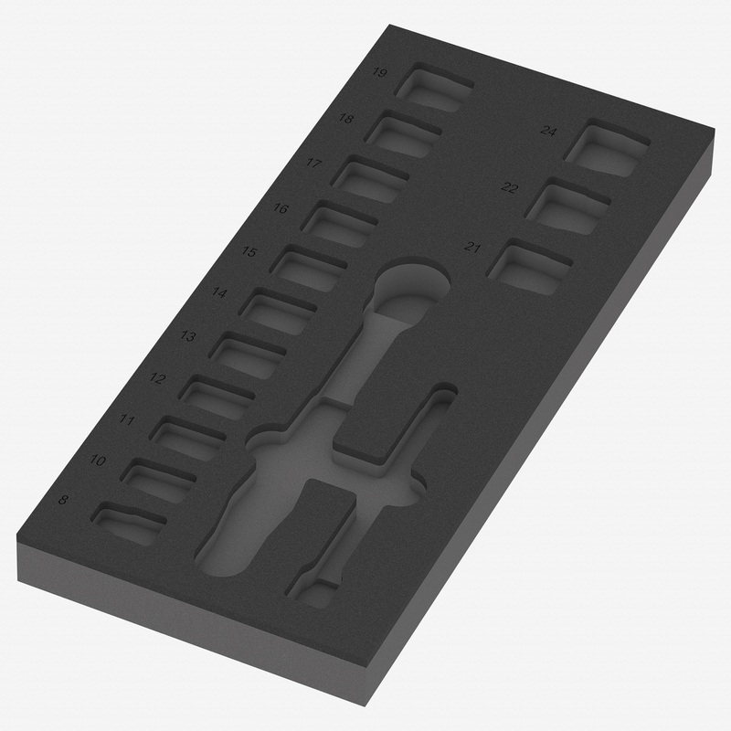 Wera 137324 Foam Insert 8010 B Zyklop Comfort Set 1, Empty