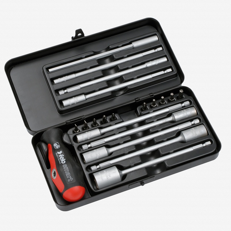 Felo Smart Engineer Inch Tool Set with SAE Socket Blades And Bits, 20 Pieces