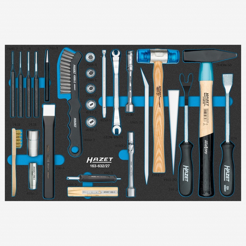 Hazet 163-632/27 Mechanic's Tool Set, 27 Pieces