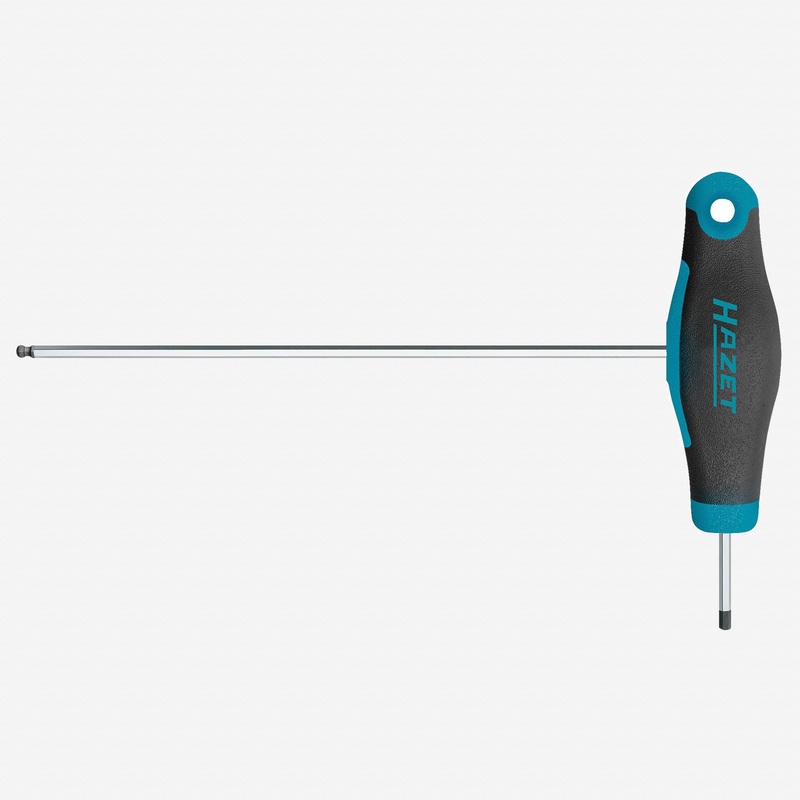 Hazet 829KK-2 Metric 2-Way Ball End T-Handle Hex Driver, 2.0 mm