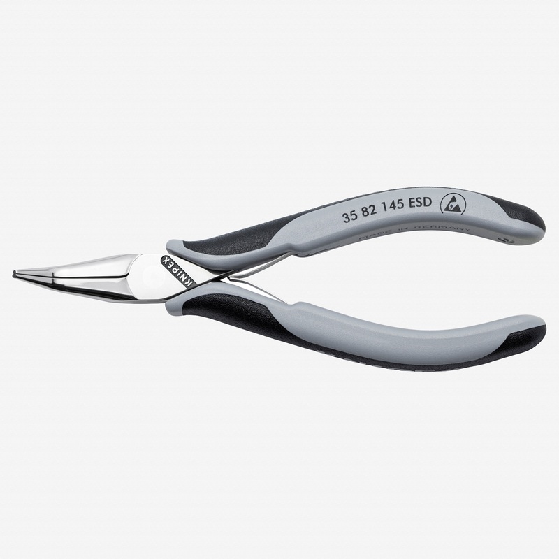 Knipex ESD Electronics 45 Degree-Angled Pliers, Half-Round Tips, 5 3/4"