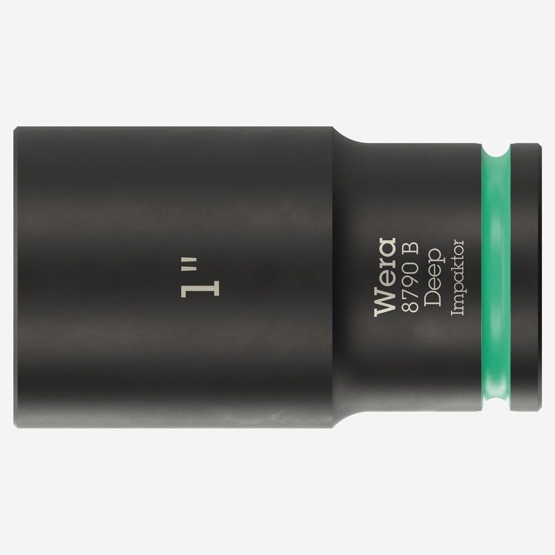 Wera 005576 SAE Impaktor Deep Socket, 3/8" Drive, 6-Point 1"
