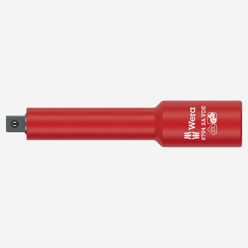 Wera 005950 VDE Insulated Zyklop Extension, Short, 1/4" Drive