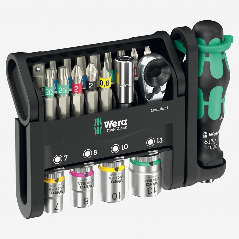 Wera 049000 Tool-Check Modular 1, Metric, 21 Pieces