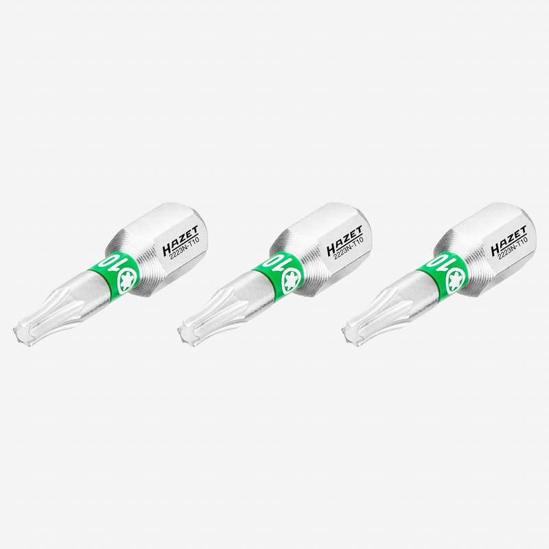 Hazet 2223N-T10/3 Torx T10 x 25 mm Torsion Bit, 3 Pieces