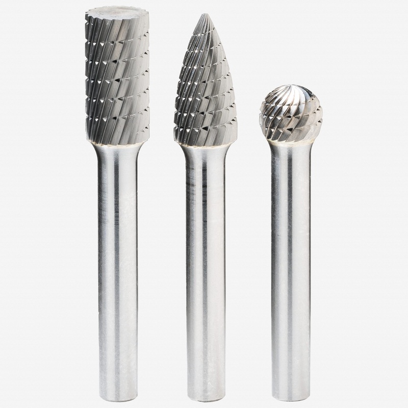 Hazet 9032-06/3 6 mm Carbide Milling Pin Set, 3pieces