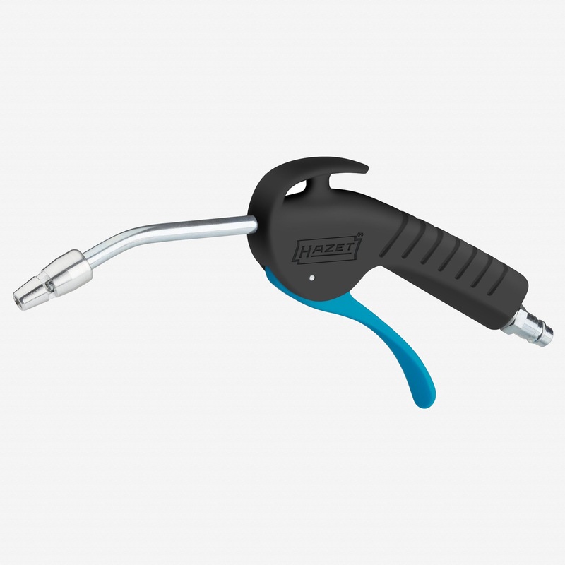 Hazet 9040P-4 Air Blow Gun with Venturi Nozzle and Angled Pipe, 100 mm