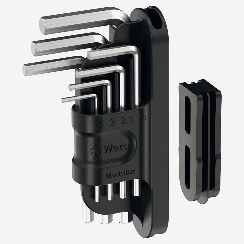 Wera 049003 Tool-Check Modular Hex-Plus L-key Set 1, 8 Pieces