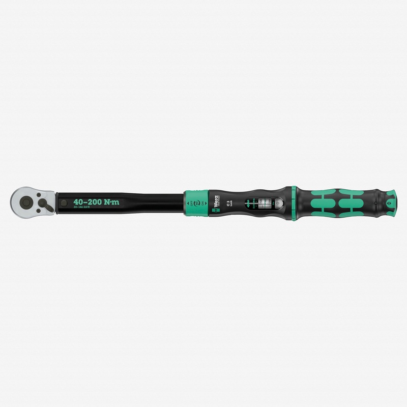Wera 075692 Click-Torque Lock C 3 Torque Wrench, 1/2" Drive, 40-200 Nm