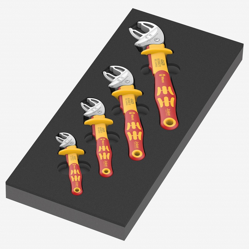 Wera 150124 Foam Insert 6004 Joker VDE Set 1, 4 Pieces