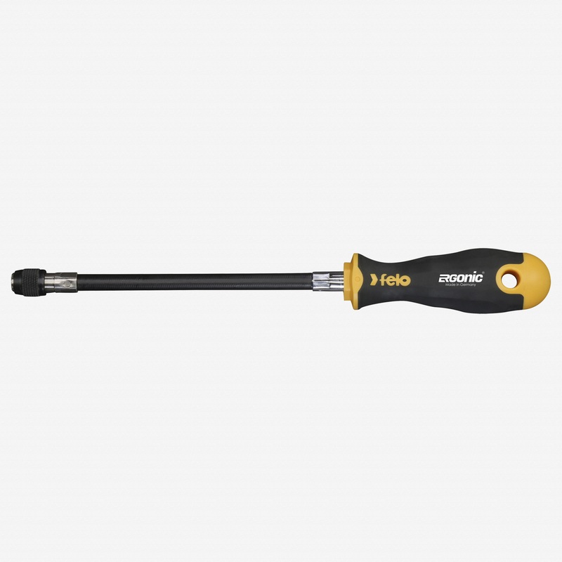 Felo Ergonic Flexible Shaft Bitholder with QuickLock, 1/4" Hex x 170 mm