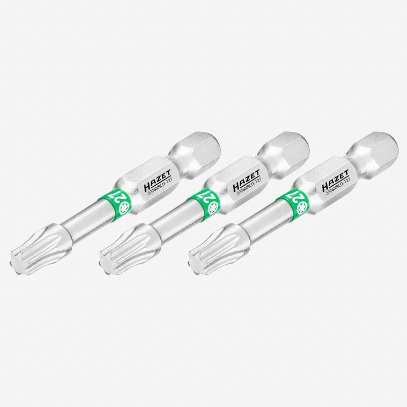 Hazet 2223NSLG-T27/3 Torx T27 x 50 mm Torsion Bit, 3 Pieces