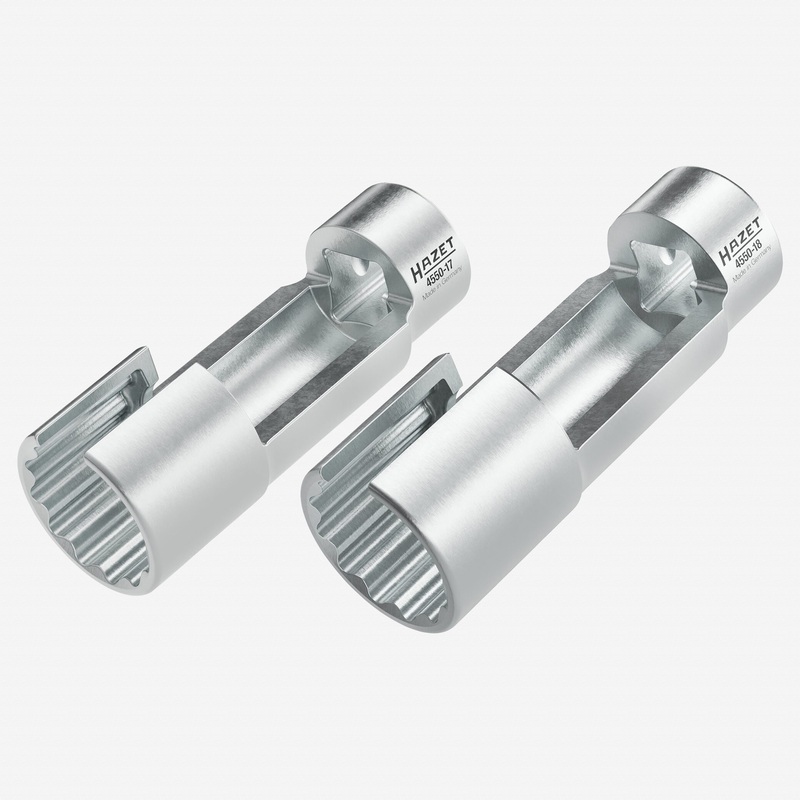 Hazet 4550-1718/2 Injection Line Socket Set, 3/8" Drive, 2 Pieces