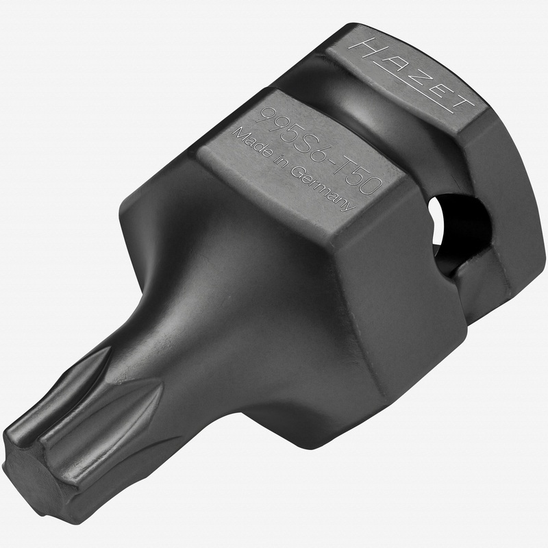 Hazet 995S6-T50 Inside T50 Torx Impact Socket, 1/2" or 24 mm Drive