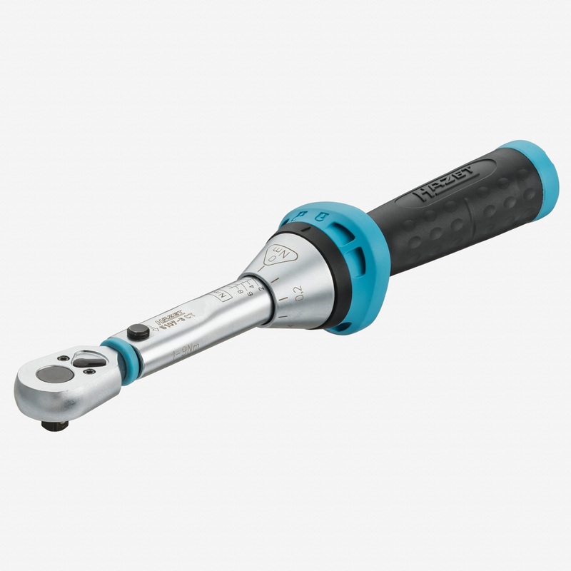 Hazet HZ5107-3CT Torque Wrench, 1 - 9 Nm, 1/4" Drive