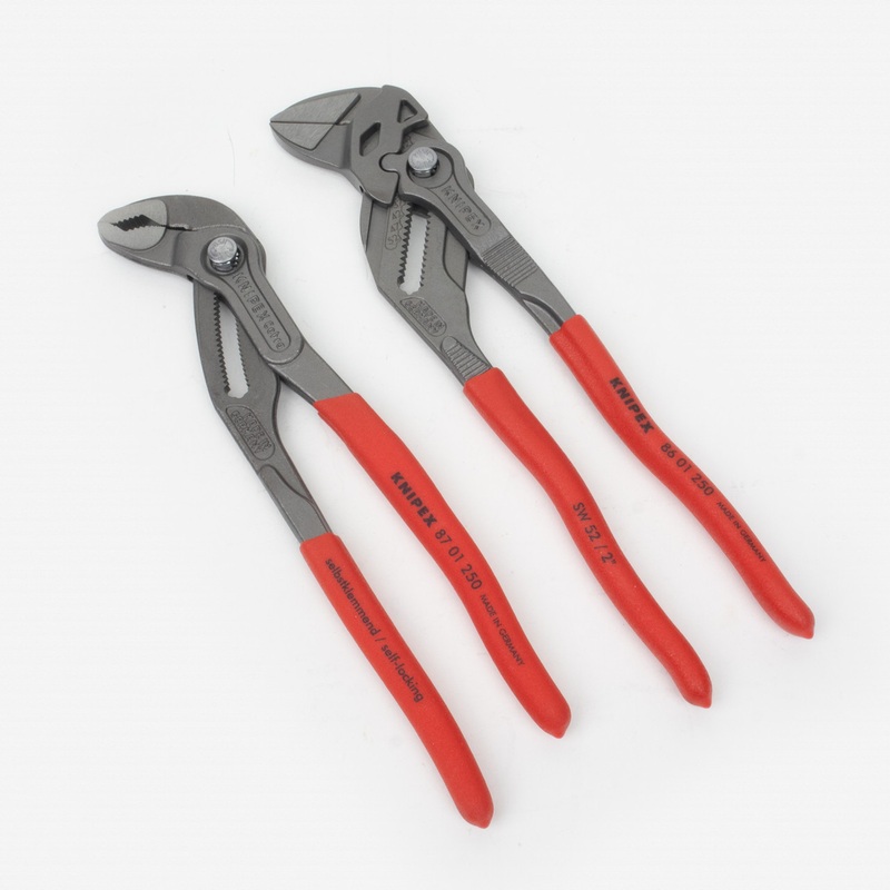 Knipex 10" Two-fer, 8701250+8601250 Cobra/Pliers Wrench Combo Set