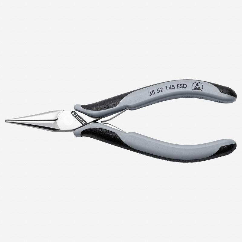 Knipex ESD Electronics Pliers, Flat Tips, 5 3/4"
