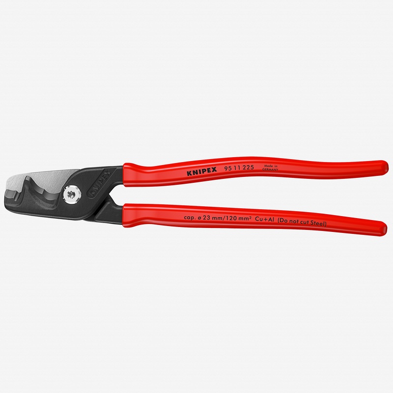 Knipex StepCut XL Cable Shears, 225 mm, Dipped Handle