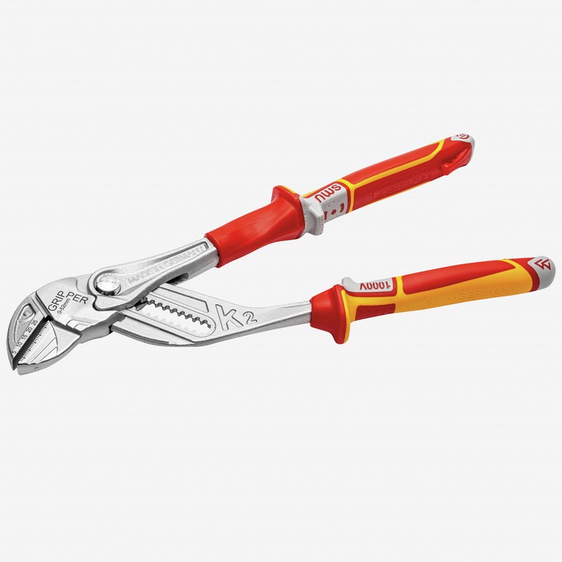 NWS VDE Insulated Pliers Wrench Gripper, 250 mm