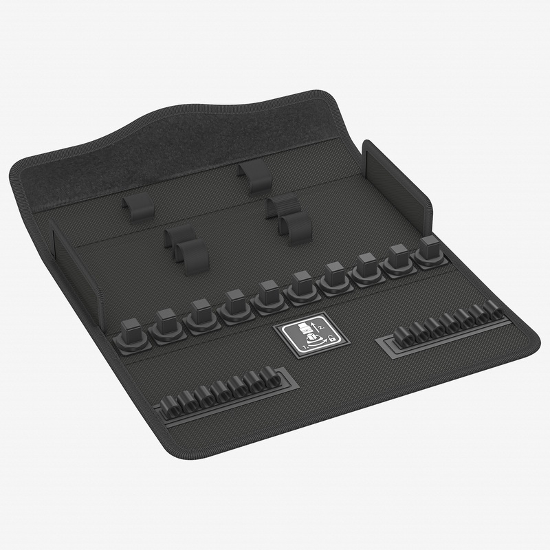 Wera 136543  Zyklop 9497 Metal Push, 1/2" Textile Box, Empty