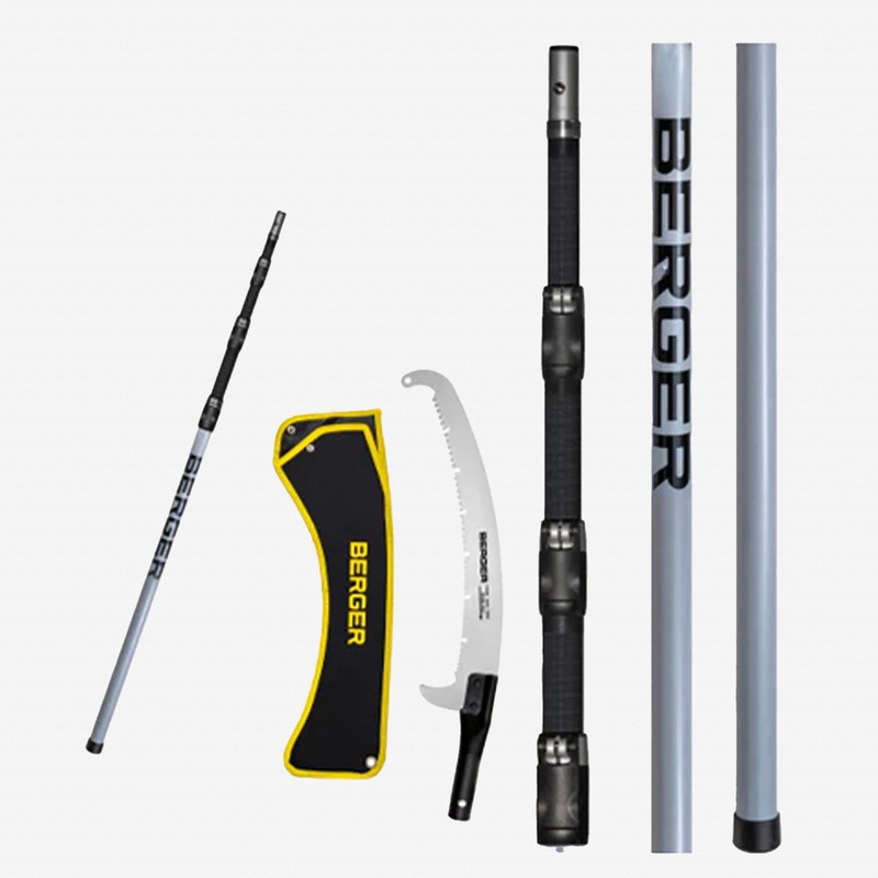 Berger ArboRapid Telescopic Pole Saw Set, Carbon Fiber, 4 Parts, 5.7' - 20.3'