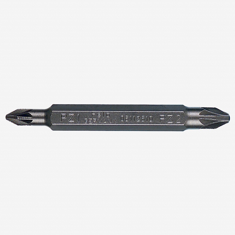 Felo Reversible Industrial Bit, Pozidriv PZ 1 - PZ 2 x 60 mm