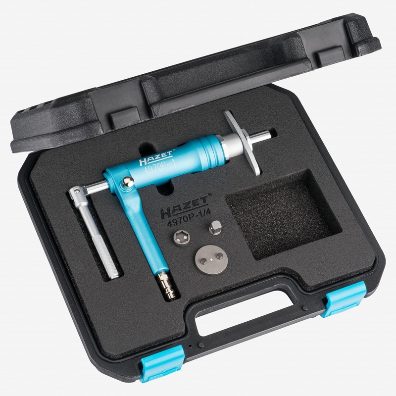Hazet 4970P-1/4 Pneumatic Brake Piston Readjusting Tool Set, 4 Pieces
