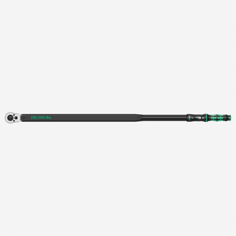 Wera 075631 Click-Torque E 1 Push-Thru Adjustable Torque Wrench, 200-1000 Nm, 3/4" Drive