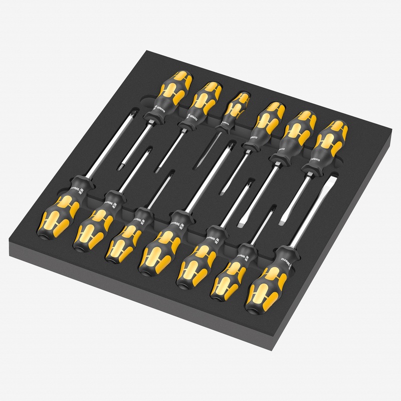 Wera 150105 Foam Insert Chiseldriver Set 1, 13 Pieces