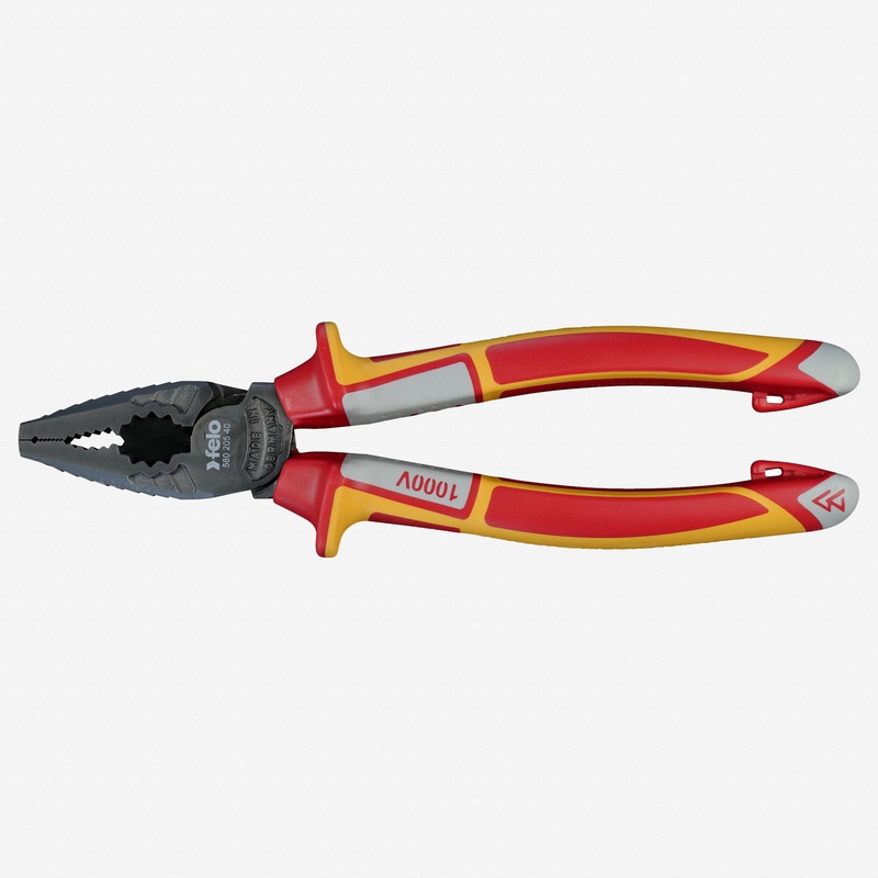 Felo VDE Insulated Combination Pliers, 205 mm