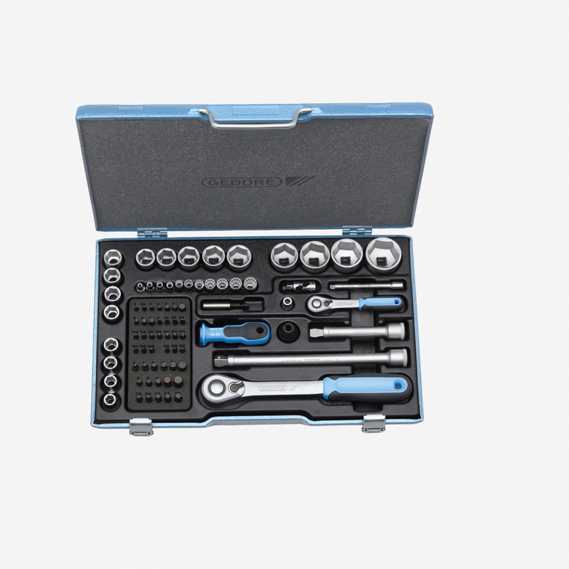 Gedore 19 V20U-20 Socket set 1/4"+1/2" 81 pcs
