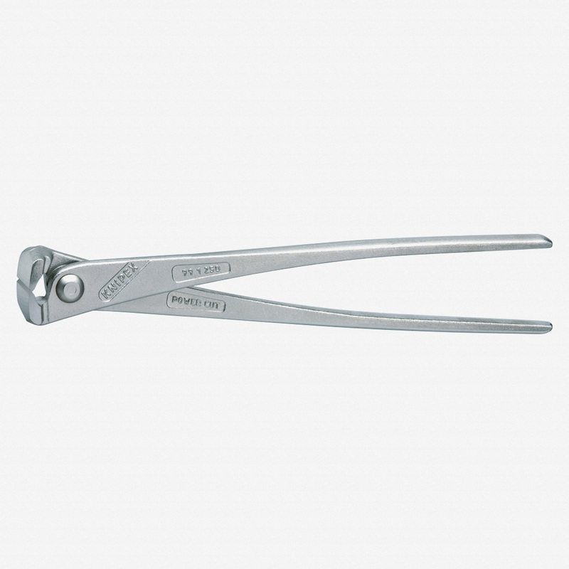 Knipex 10" High Leverage Concretors' Nippers - Nickel Plated