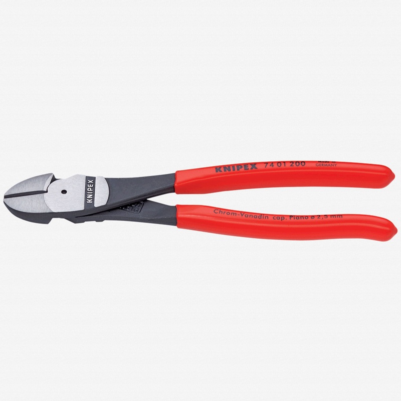 Knipex 5.5" High Leverage Diagonal Cutters - Plastic Grip