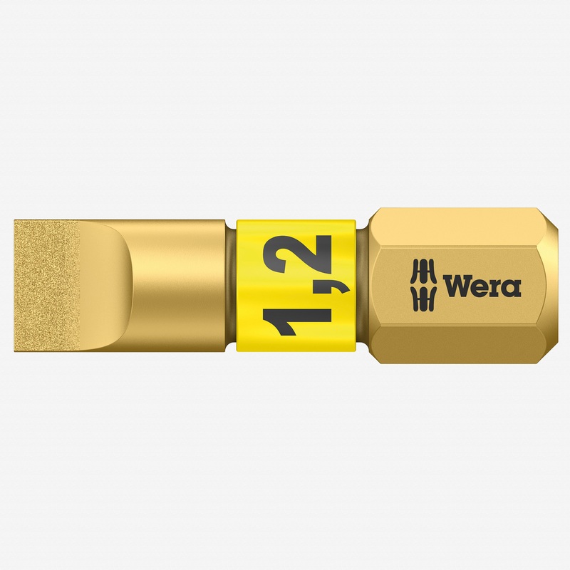 Wera 056176 1.2 x 6.5 x 25mm Slotted BiTorsion Diamond Coated Bit