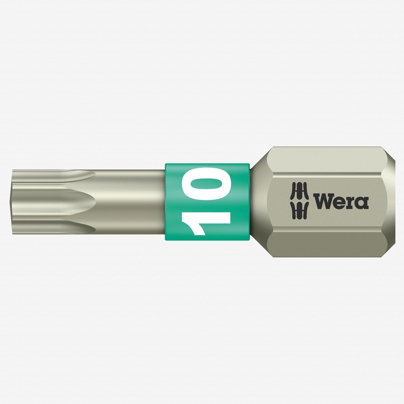 Wera 071032 T10 x 25mm Stainless Steel Torx Torsion Insert Bit