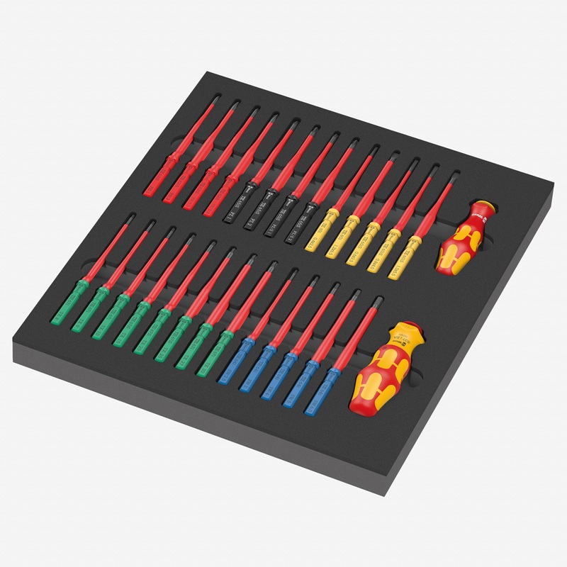 Wera 150151 Foam Insert Kraftform Kompakt VDE Bladedriver Set 1, 28 Pieces