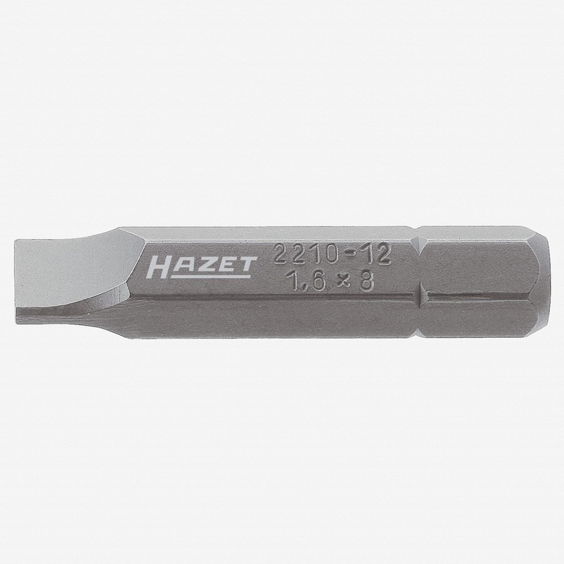 Hazet 2210-12 8 x 41mm Slotted Bit - 5/16" Drive