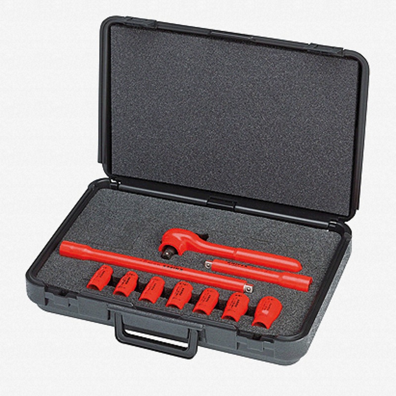 Knipex 10 Piece Metric Insulated 3/8" Socket Set