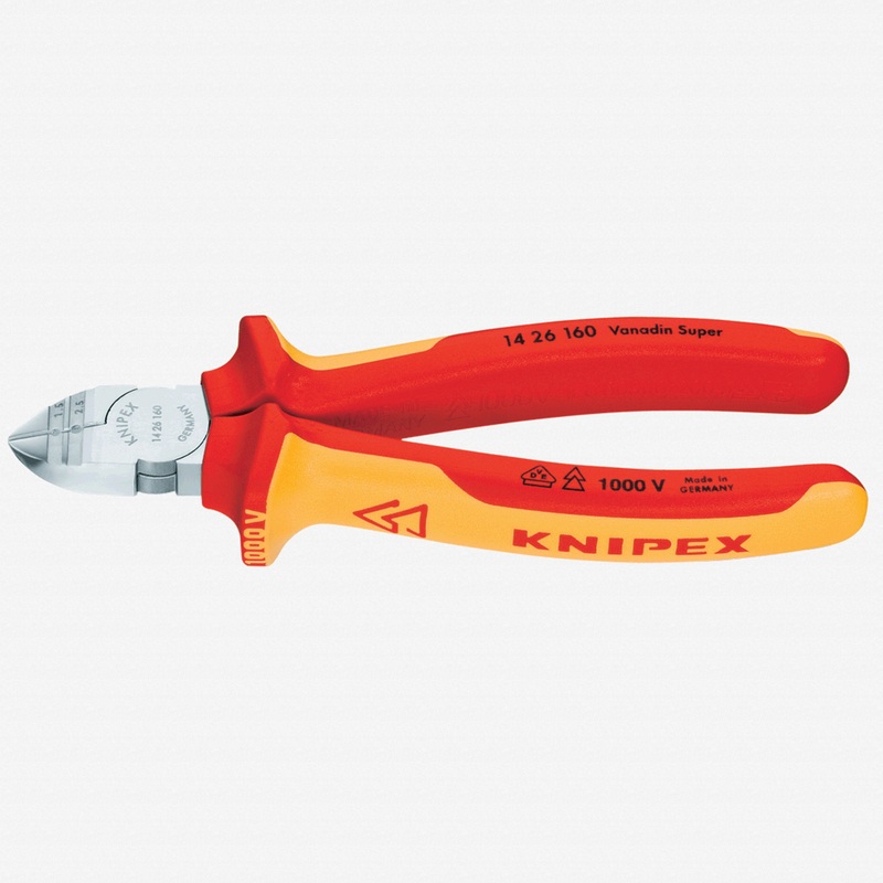 Knipex 6.3" Diagonal Wire Insulation Strippers - Insulated