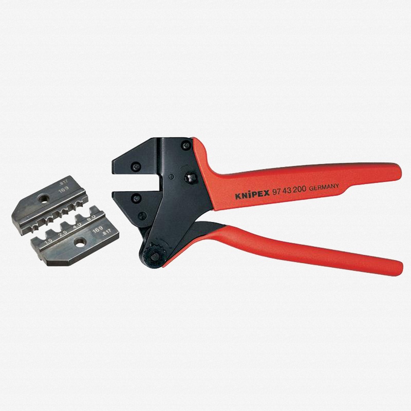 Knipex Crimp System Pliers and Crimping Die - solar connectors Solarlok (Tyco) AWG 15-10 w/ Case