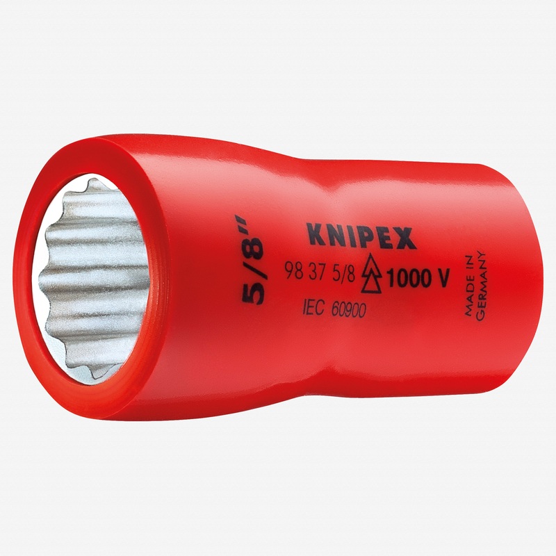 Knipex Insulated 7/8" Socket, 1/2" Drive, 12 Point