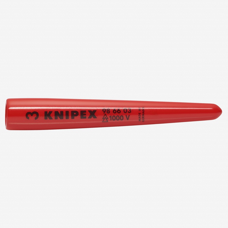 Knipex Insulated Plastic Slip-On Cap, Conical, for Bare Live Cables, Conductor Key 3