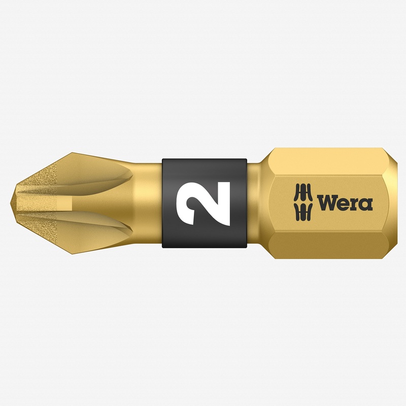 Wera 056702 #2 x 25mm Pozidriv BiTorsion Diamond Coated Bit