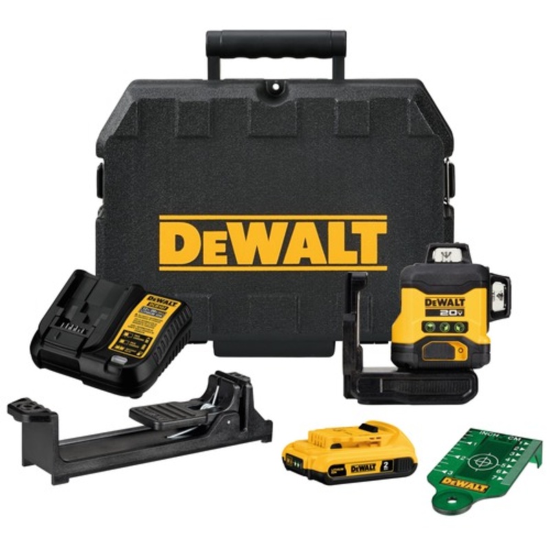 Dewalt 20V Lithium-Ion Cordless 3x360 Line Laser Kit (2 Ah) - DCLE34031D1