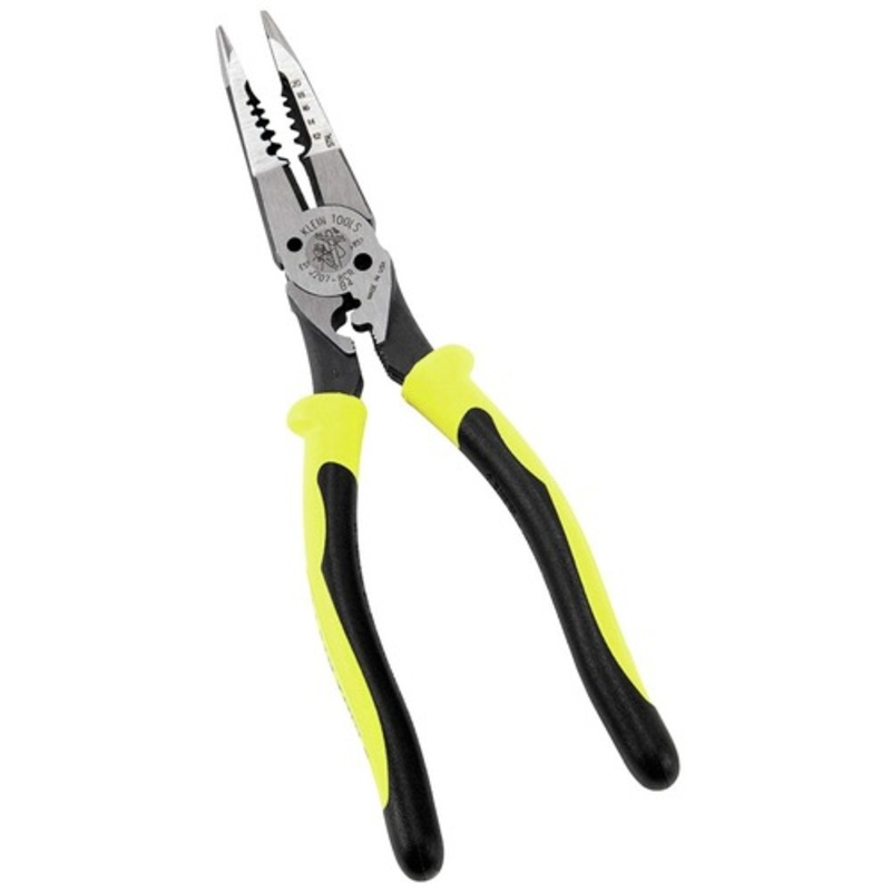 Klein Tools 8.5 in. All-Purpose Needle Nose Pliers with Crimper - J207-8CR