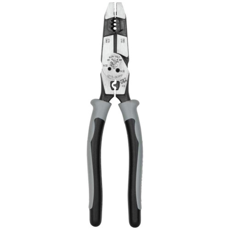 Klein Tools 8.98 in. Hybrid Pliers with Crimper - J2159CRTP
