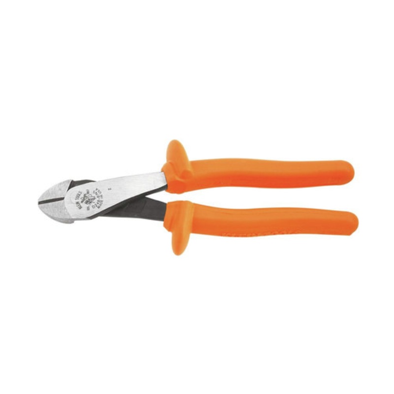 Klein Tools 8 in. Angled Head High-Leverage Insulated Diagonal Cutting Pliers - D248-8-INS